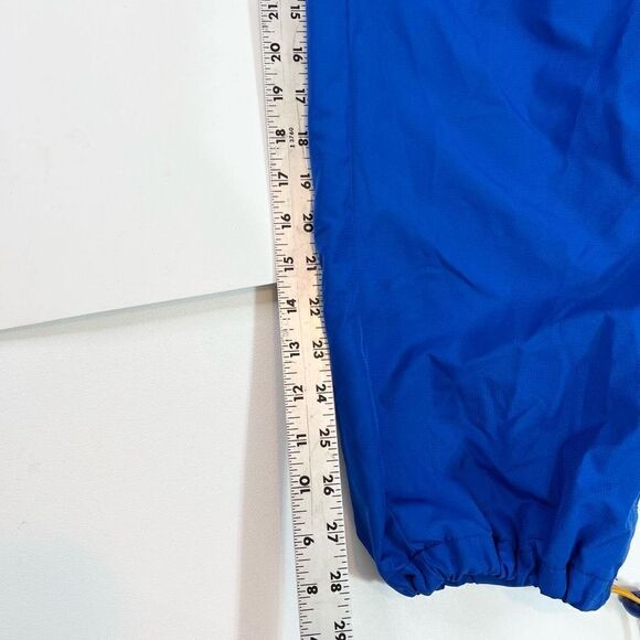 Starter Sweatpants Mens Medium Blue Mesh Baggy Windbreaker Bottom Activewear - Picture 5 of 13